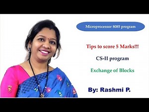 HSC Board 2025 || Exchange of Block program || Microprocessor 8085 || Assembly language program