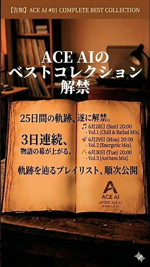 【ベスト版】25日間の軌跡｜ACE AI #01 COMPLETE BEST COLLECTION【3日連続プレミア公開】