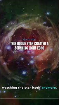 This rogue star created a stunning light echo