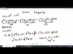 Schur's Inequality