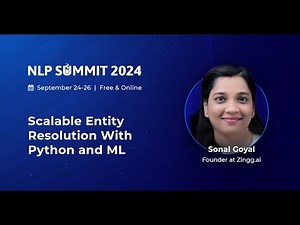 Scalable Entity Resolution With Python and ML