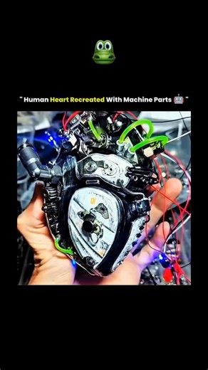 Knowledge Nexus | A creator built a mechanical heart using gears, wires, and glowing circuits to mimic human anatomy. This handcrafted cyber heart... | Instagram