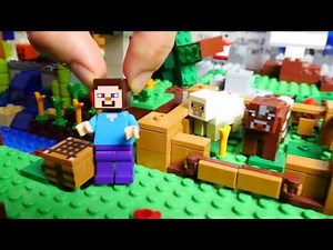 Vídeos de juguetes. Lego minecraft para niños con Adrian.
