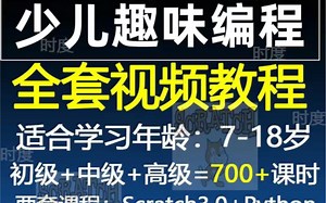 Python少儿编程 青少年儿童python 编程零基础入门视频教程课程网课