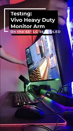This Monitor Arm ACTUALLY Holds a 45” LG OLED