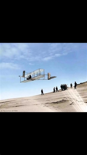 An incredible image! Orville Wright is shown flying a glider above the sandy dunes near Kitty Hawk, North Carolina, "For years I have been haunted by the thought that humans might fly. This idea could cost me a lot of money – or even my life," wrote Wilbur Wright in 1900. At the same time, Wilbur Wright and his brother Orville Wright were carrying out their first gliding experiments, as shown here, among the dunes of Kitty Hawk. On 17 December 1903 they went on to achieve the first successful ma