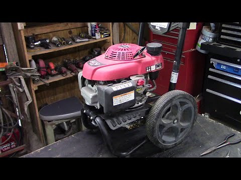 Pull start snatches back on Honda pressure washer