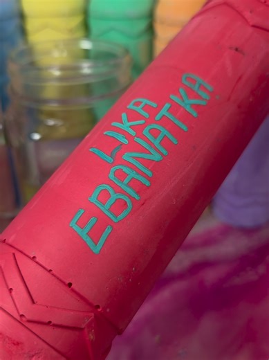 Giant Wet Sidewalk Chalk Cutting ASMR Experience