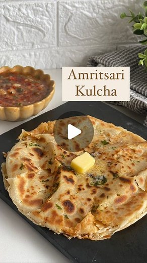 Guntas Sethi on Instagram: "✨Amritsari Kulchas✨ A crispy, flaky and soft flat bread that’s stuffed with all things great! This Kulcha is made with layers of dough leaving a flavourful texture in every bite. Recipe: For dough: - 2 cups all purpose flour/ Maida - 1 tsp salt - 1/2 tsp Baking soda - 2-3 tbsp ghee - 2 tbsp curd - Sugar - a pinch - Warm water to form a soft dough - Ghee - ½ cup (for layering) For Filling: - Paneer grated - 1 cup - Salt - to taste - Potato mashed - 1 cup - Cumin powder
