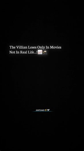Villains Don’t Lose 😈 They Rewrite Rules 🔥 Real Life Has No Happy Endings 💯 #Dark #Attitude #Reality