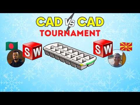 Super FAST SOLIDWORKS modeling - Drafted part with pockets - Delete face and Move face! - ICE CUBE