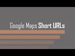 Create Short URLs in Google Maps