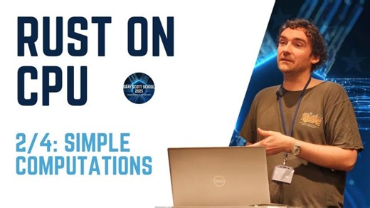 Rust on CPU 2/4: Simple computations | CC-FR