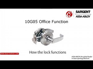 SARGENT 10 Line 10G05 Office Function Cylindrical Lock
