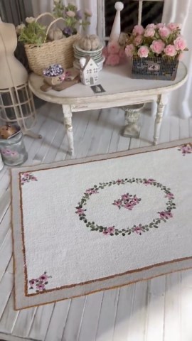 1/12 Dollhouse Original Handpainted Rug 5” X 7” - Etsy Australia