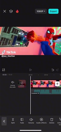 Spider man voice over