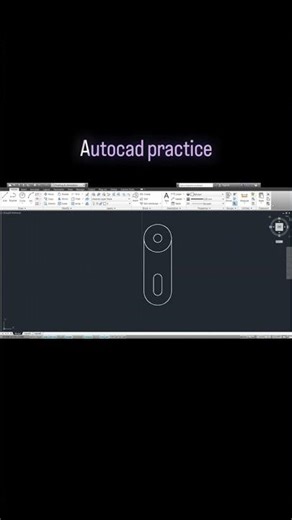 || Autocad practice for beginners 👍 || .. #autocad #shorts