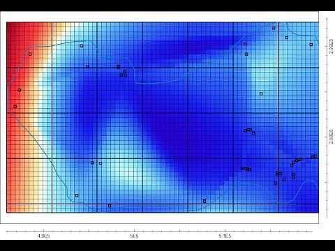 Tutorial to create a MODFLOW Grid by shapefile and import elevation