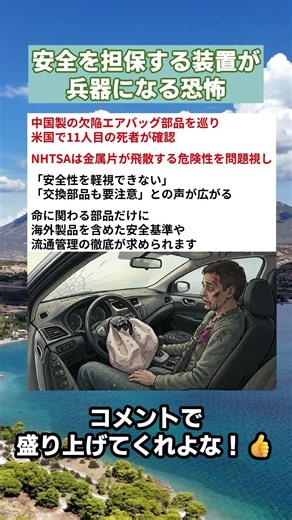 作ってる側はルールや規定なんて守らないんだからグレネード搭載のエアバッグでどのみち詰むっていう #話題のニュース #時事ネタ #車