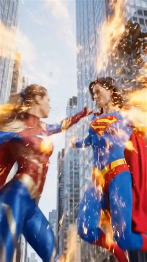 Captain Marvel vs Super Girl #shorts #dreamscreenai