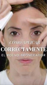 How to Properly Apply Bronzing Powder 🔆✨ #makeup #makeuptutorial #matureskin