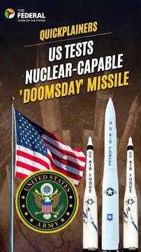 US tests ‘doomsday’ missile Minuteman III amid Iran war | #Quickplainers