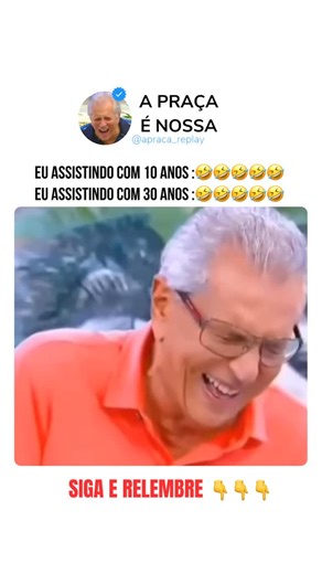 REPLAY A PRAÇA É NOSSA on Instagram: "A PRAÇA É NOSSA 😂📺 Quem aí também cresce ouvindo aquela musiquinha e já sabe que vem risada boa? Porque se tem um programa que é a cara do brasileiro e atravessa gerações, é A Praça é Nossa! 🇧🇷✨ Tem coisa melhor do que sentar no sofá, pegar um refri, uma pipoca e assistir as melhores cenas desse clássico da TV brasileira? Esse programa marcou época e continua sendo referência quando o assunto é comédia, humor, entretenimento e aquele estilo de piada leve