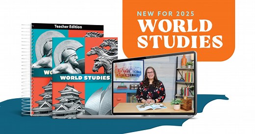 New in 2025! This course offers a comprehensive overview of world history over the past thousand years, with each chapter dedicated to exploring the history of a different region. World Studies aims to help your student become an informed citizen of America while providing a biblical worldview that frames historical events. The video course will be available by May 1, 2025. #BJUPressHomeschool | BJU Press Homeschool