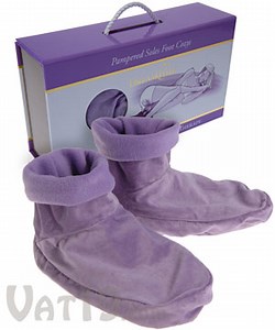 Foot Cozy Heated Slippers: Luxurious microwavable slippers