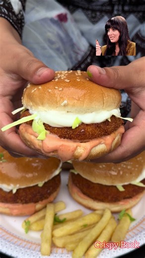 Crispy Chicken Patty Burger Recipe Better Than McDonald’s