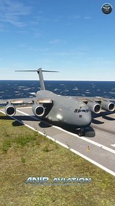 91K views · 2.9K reactions | World’s Shortest Runway Challenge | C-17 Simulator Gameplay #fighterjet #gaming #airforce #simulation | ANIR Aviation | Facebook