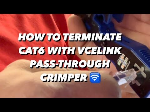 How to terminate cat6 with VCELINK pass-through connectors 🛜