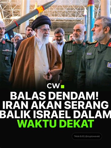 BREAKING NEWS 🚨 Teheran menyatakan tengah mempersiapkan respons yang disebut sebagai “menghancurkan” terhadap Israel, menurut laporan kantor berita semi resmi Tasnim yang dikutip dari sumber di Bloomberg Terminal. Pernyataan tersebut muncul di tengah eskalasi terbaru yang meningkatkan risiko konflik terbuka antara dua kekuatan utama di kawasan Timur Tengah. #iran #israel #perangduniake3 #cryptowave #news