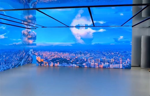 前前后后移动互动滑轨屏安装交付案例展示