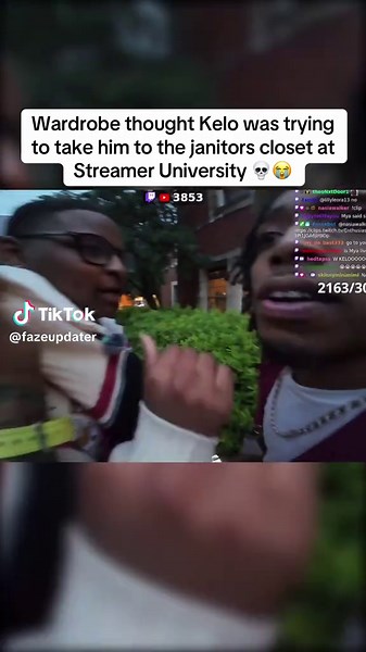 Wardrobe thought Kelo was trying to take him to the janitors closet at Streamer University 💀😭 #wardrobe #kelo #streameruniversity