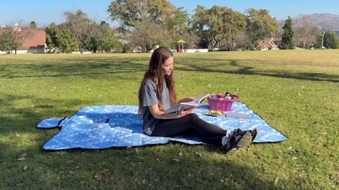 Large Picnic Blanket Beach Blanket Waterproof Sandproof Outdoor Blanket Foldable Beach Mat Sandfree Picnic Mat with Carry Strap Lightweight Beach Mat fit 2 to 4 Adults for Beach Grass Lawn Park