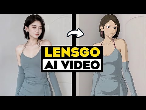Lensgo AI Video Generator Step by Step Tutorial: Turn Any Video to Animation