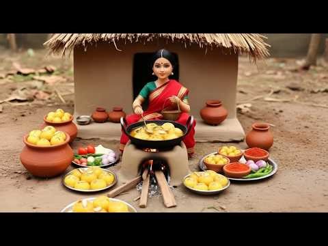 Miniature village cooking Rasmalai recipe 🤤| Rasmalai shop ASMR | indian village Tiny kitchen story