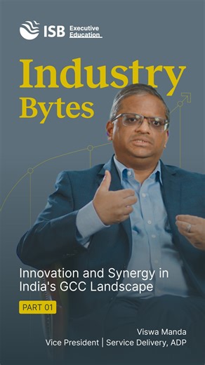 ISB Executive Education on Instagram: "Why global firms see value in establishing GCCs in India: Part 1 India is rapidly becoming the global hub for GCCs (Global Capability Centres). What began as a cost-arbitrage story is now a value-creation engine with India being home to a thriving GCC ecosystem of 1,700+ centres. In this episode of Industry Bytes, Viswa Manda, Vice President- Service Delivery at ADP Payroll Services shares valuables insights on why India is becoming the new global innovatio
