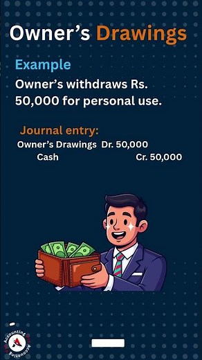 Owner Took Cash? Here’s the Correct Accounting Entry! #accountingprolk #basisofaccounting