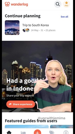 Jemima Trenchard || UGC Creator ✨ | A UGC Green screen example for my favourite @go.wanderlog app!! 🌎 Absolutely loved having fun with this one and demonstrating the best... | Instagram