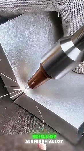 Skills of aluminum alloy welding tools 🛠️🔥💪