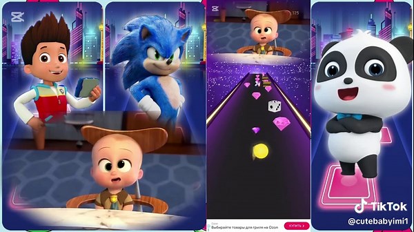 Diverse Fun with Paw Patrol and Sonic Characters