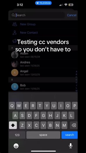 Testing CC Vendors for Legit Options