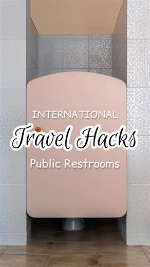 60K views · 329 reactions | ✈️ TRAVEL HACKS: PUBLIC RESTROOMS 炙...