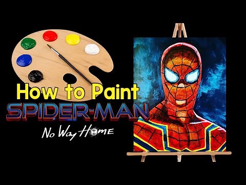 How To Paint Spider-Man (No Way Home) - Easy Paint and Sip Tutorial - Marvel