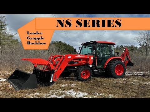 Kioti NS Cab Series with Loader, Backhoe, and Grapple - NS4710 Full Walkthru