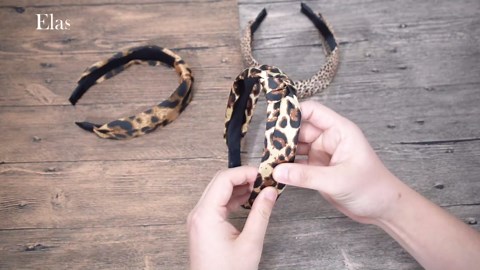 TOBATOBA Cute Fashion Leopard Print Headbands, 3Pcs Knotted Cheetah Print Hair Accessories for Women and Girls