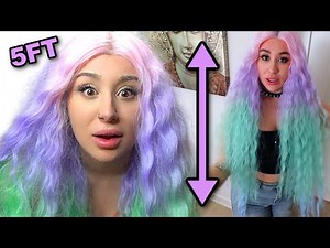 WEARING the LONGEST WIG for a FULL DAY