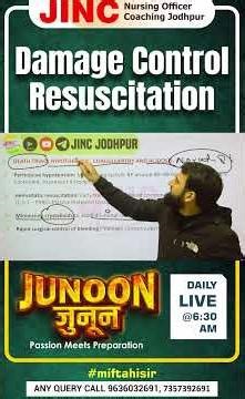 Damage Control Resuscitation Fun & Learn By Miftahi Sir... #shorts #youtubeshorts #viral #shortvideo